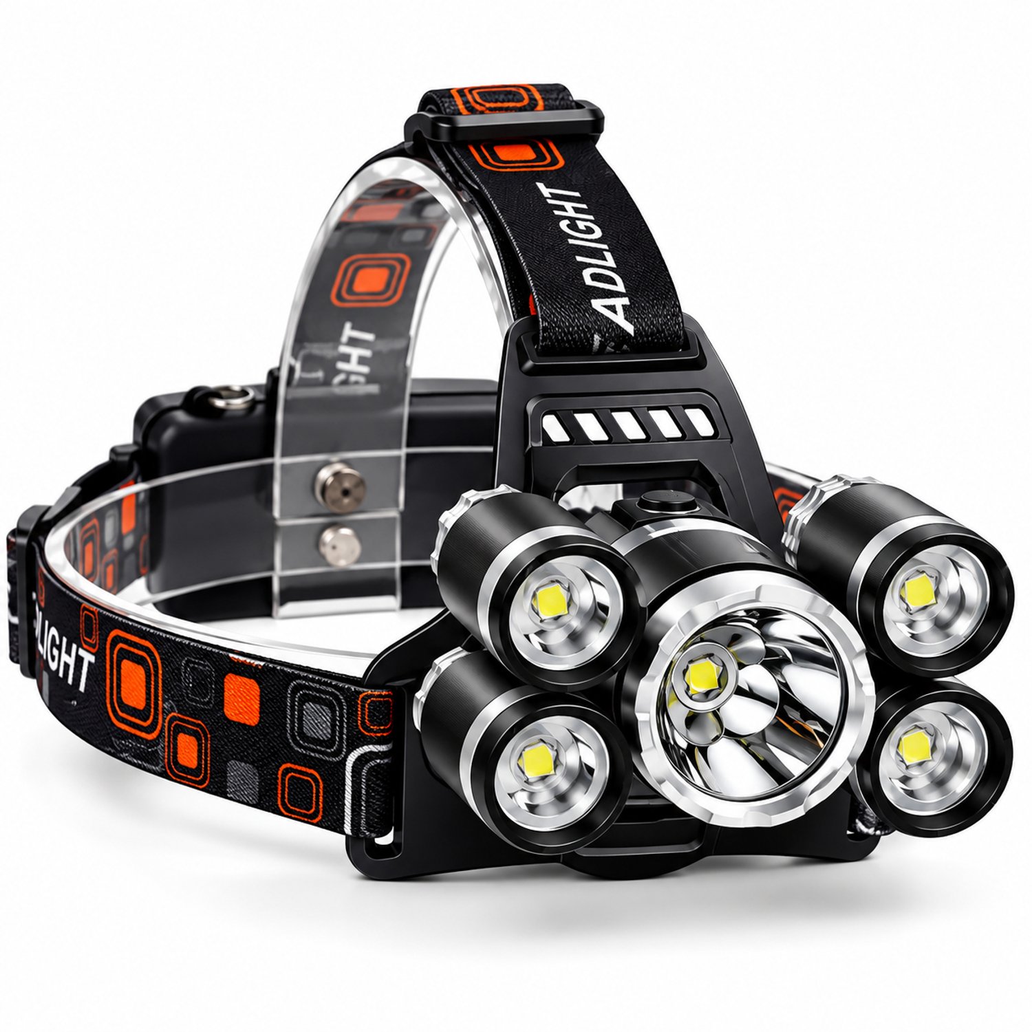 DPLUNIQ Hoofdlamp - LED Lamp - Werklamp - Zaklamp - 5 Standen - Verstelbaar - 20 uur - 4200 mAh - Waterdicht - Oplaadbaar - Zwart