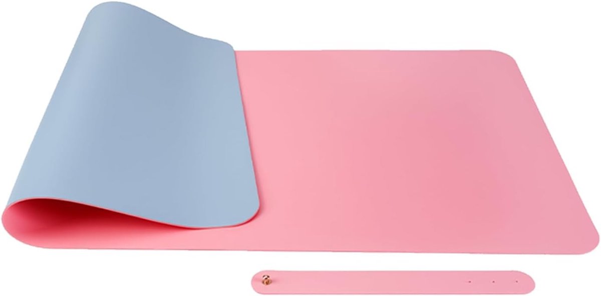 Vouwbare en Wasbare Nagelarmsteun in Matte Roze - Dubbelzijdig Kussen voor Manicure, Nagelkunst en Salonaccessoires