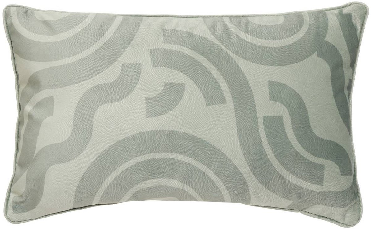 Atmosphera Créateur d'intérieur® Rechthoekig Lilou-kussen 30x50 cm, groen Vert céladon