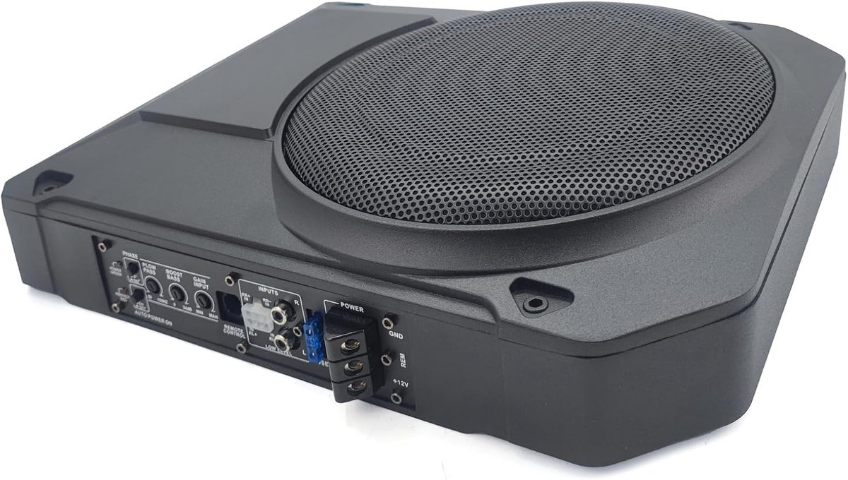 Subwoofer 800 W, 10 inch, Kabelgebonden, 2,5 Ohm | Auto/Vrachtwagen Subwoofer, gesloten high-performance subwoofer voor auto's, vrachtwagens en campers