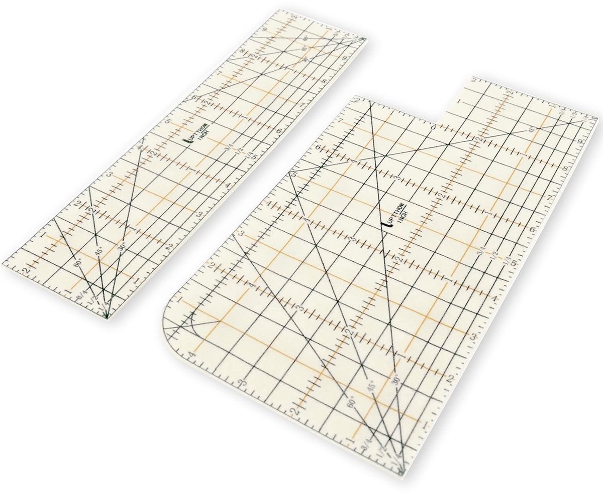 Set van 2 Warmtebestendige Naaihulpmiddelen voor het Persen van Naadtoeslagen met Strijkijzer, Ideaal voor Kleding, Quilten en Vouwen