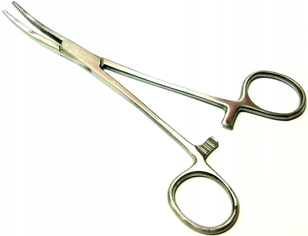 YORK Gebogen Vishaak Verwijder Tang FP06 15cm