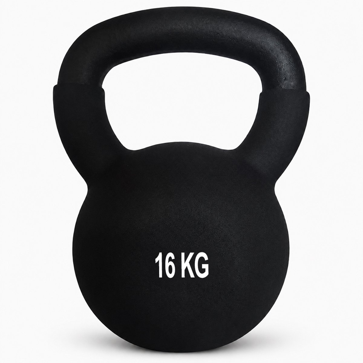 Prival Kettlebell 16 kg – Gietijzeren Kettlebell – Fitness Gewicht – Krachttraining, CrossFit & Home Gym – Zwart