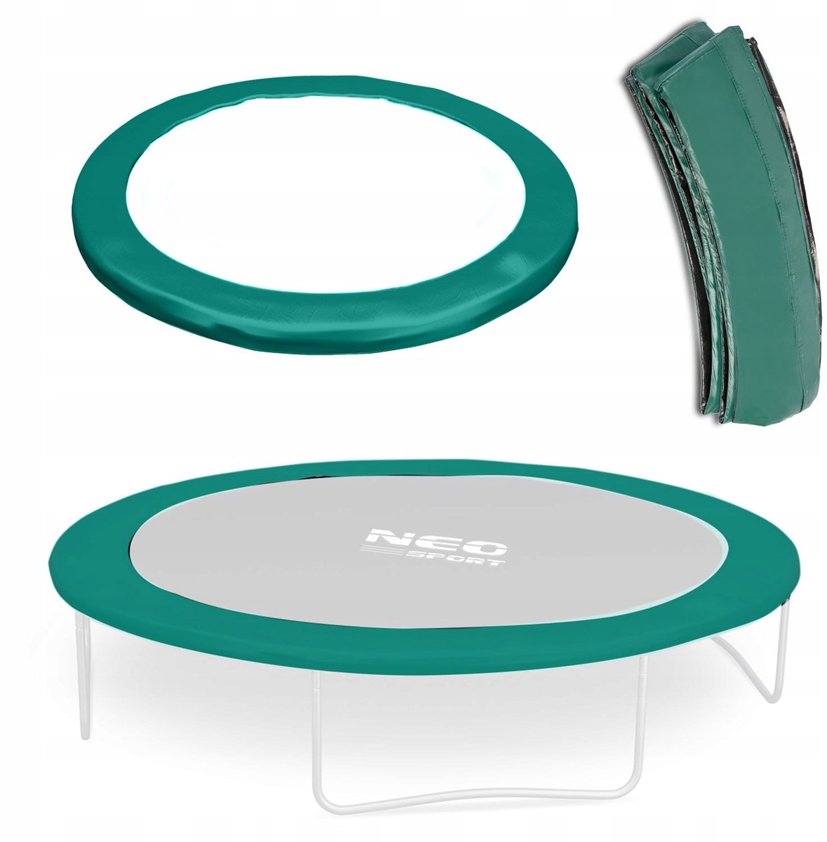 Veiligheidsrand Trampoline 252cm 8ft - Beschermt veren en frame