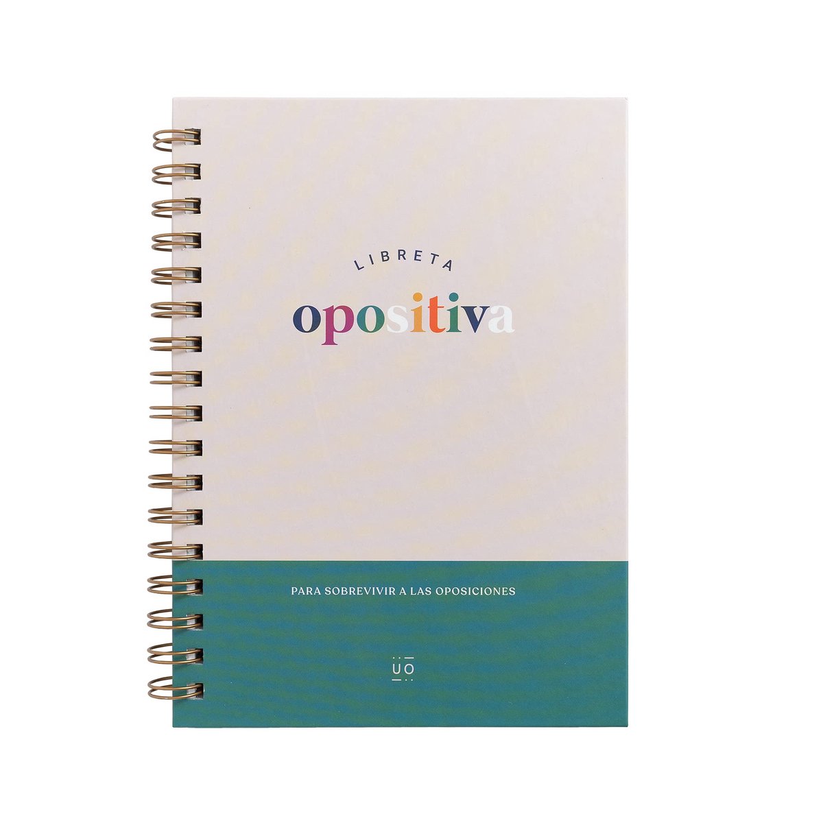 UO Notitieboek A5, notitieboek tegen tegenstanders, hardcover, 200 pagina's, gestippelde lijnen, spiraalbinding (15 x - ShopVlot