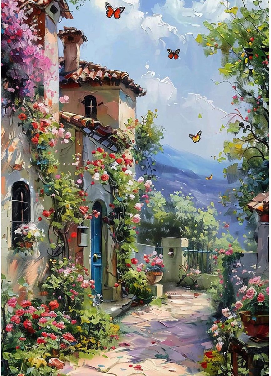 Diamant schilderij kit - 5D landschapskunst - voor volwassenen - creatieve ontspanning - ShopVlot