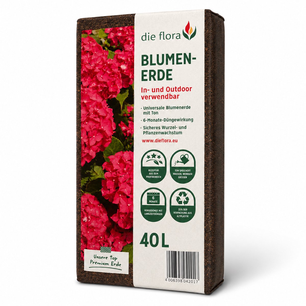 Die Flora Premium Bloemenaarde - 40 Liter