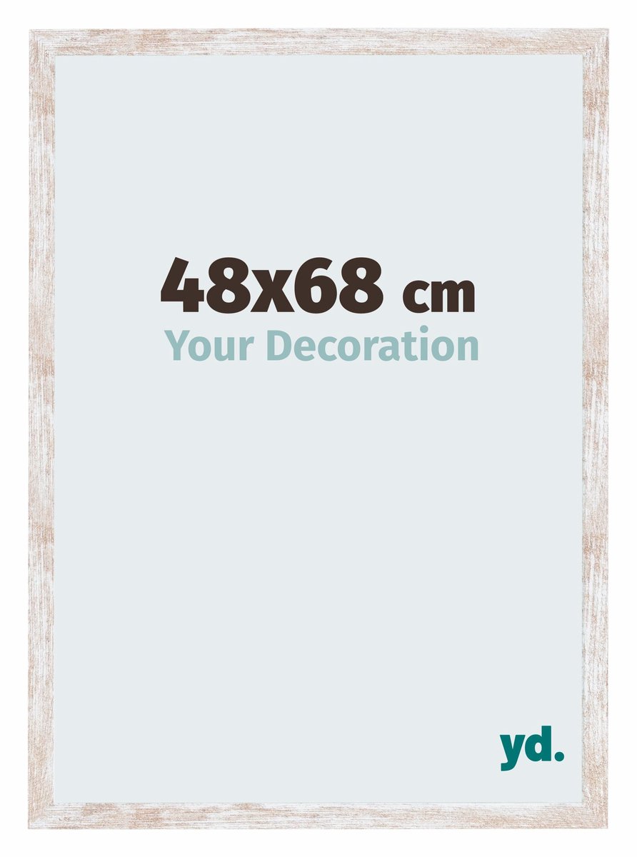 yd. Your Decoration - Fotolijst 48x68 cm - MDF - White Wash - Catania
