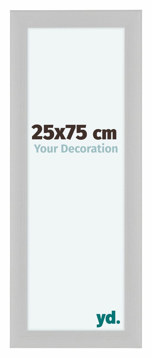 yd. Your Decoration - Fotolijst 25x75 cm - MDF - Wit Houtnerf - Como