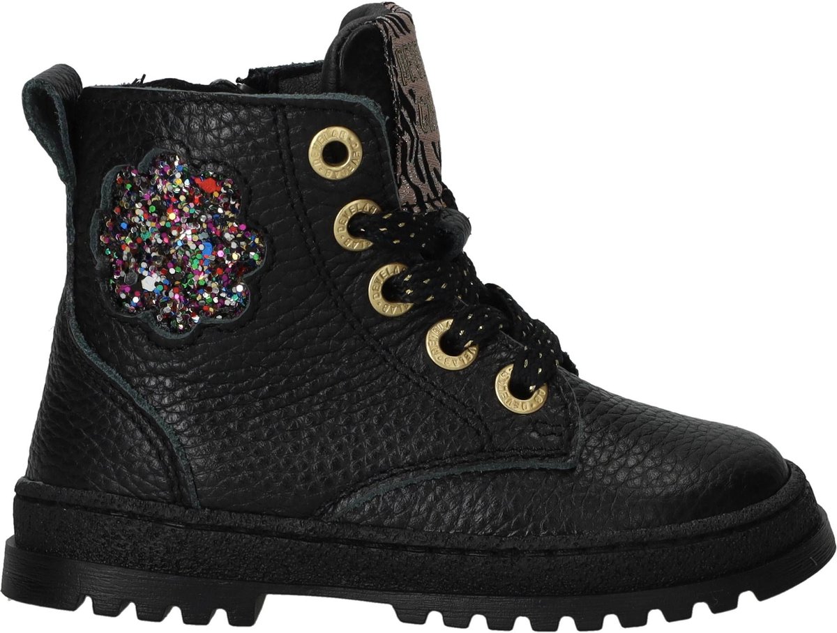 Develab Veterboots - Meisjes - Zwart - Maat:26