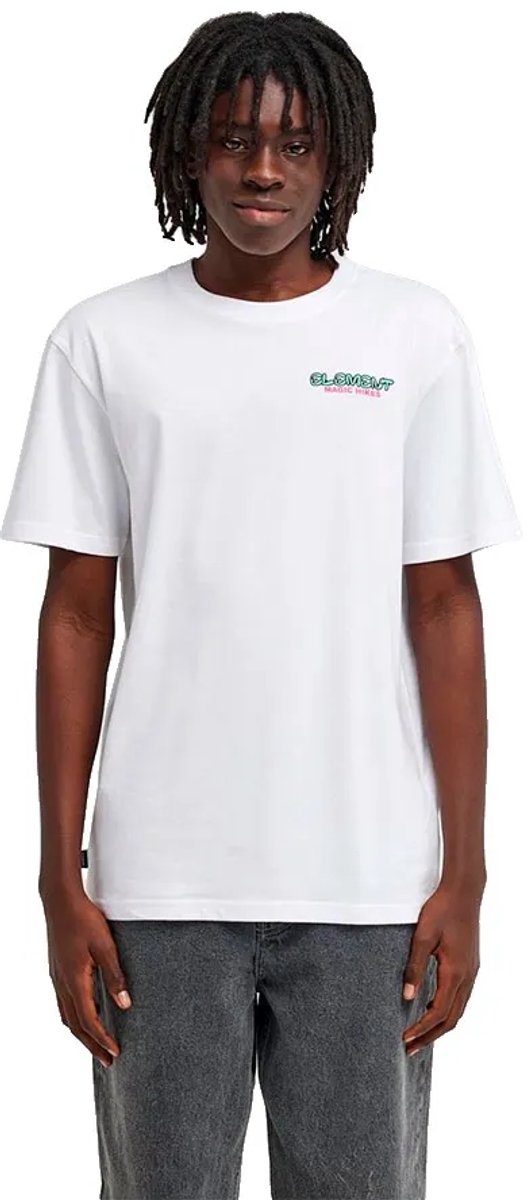 Element Magic Hikes T-shirt Met Korte Mouwen M Man Wit