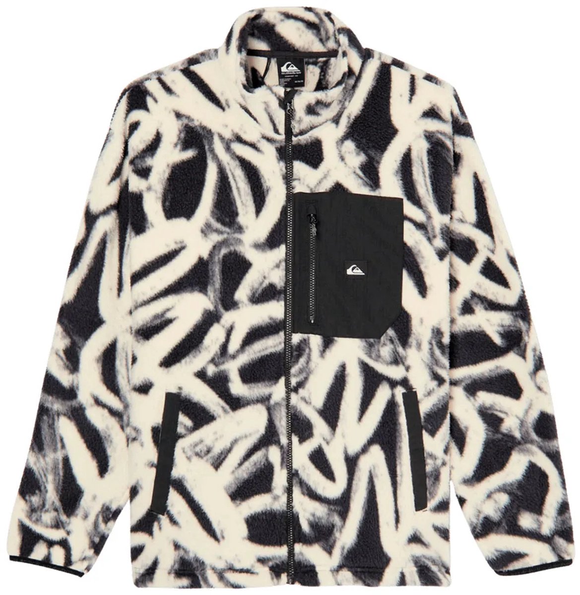Quiksilver Clean Coast Fleece Met Volledige Rits Beige L Man