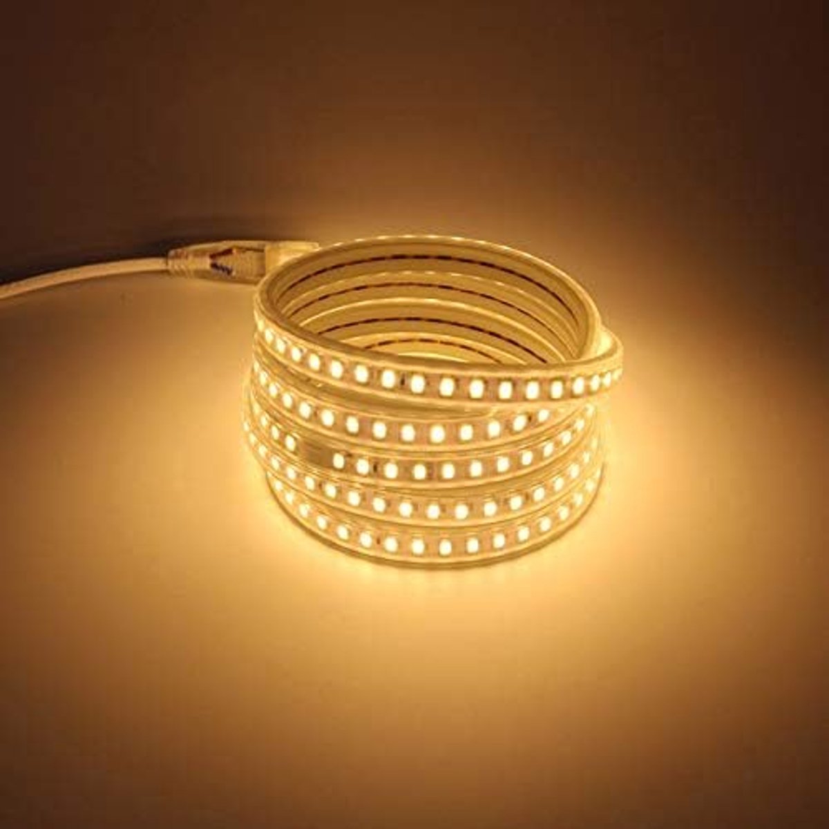3M LED Strip 220V Warm wit met EU Stekker, 5730 120 leds/m IP67 Waterdicht Flexibel Strips Licht (Warm wit, 3)