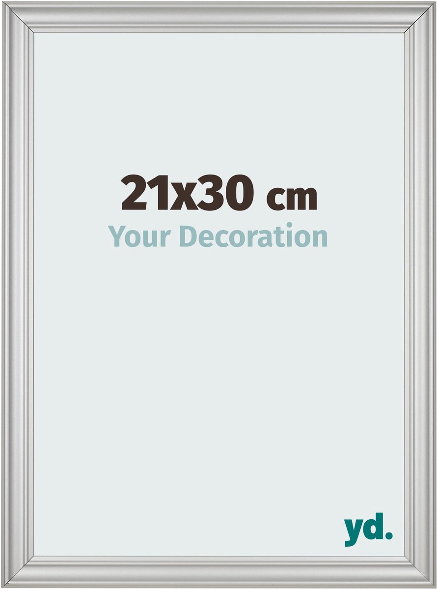 yd. Your Decoration - Fotolijst 21x30 cm - MDF - Zilver Mat - Lazio
