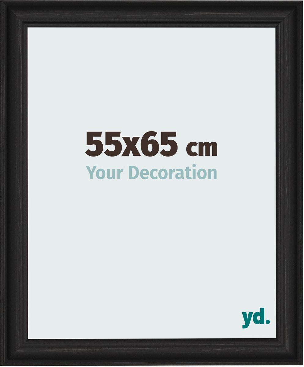 yd. Your Decoration - Fotolijst 55x65 cm - MDF - Zwart Houtnerf - Lazio