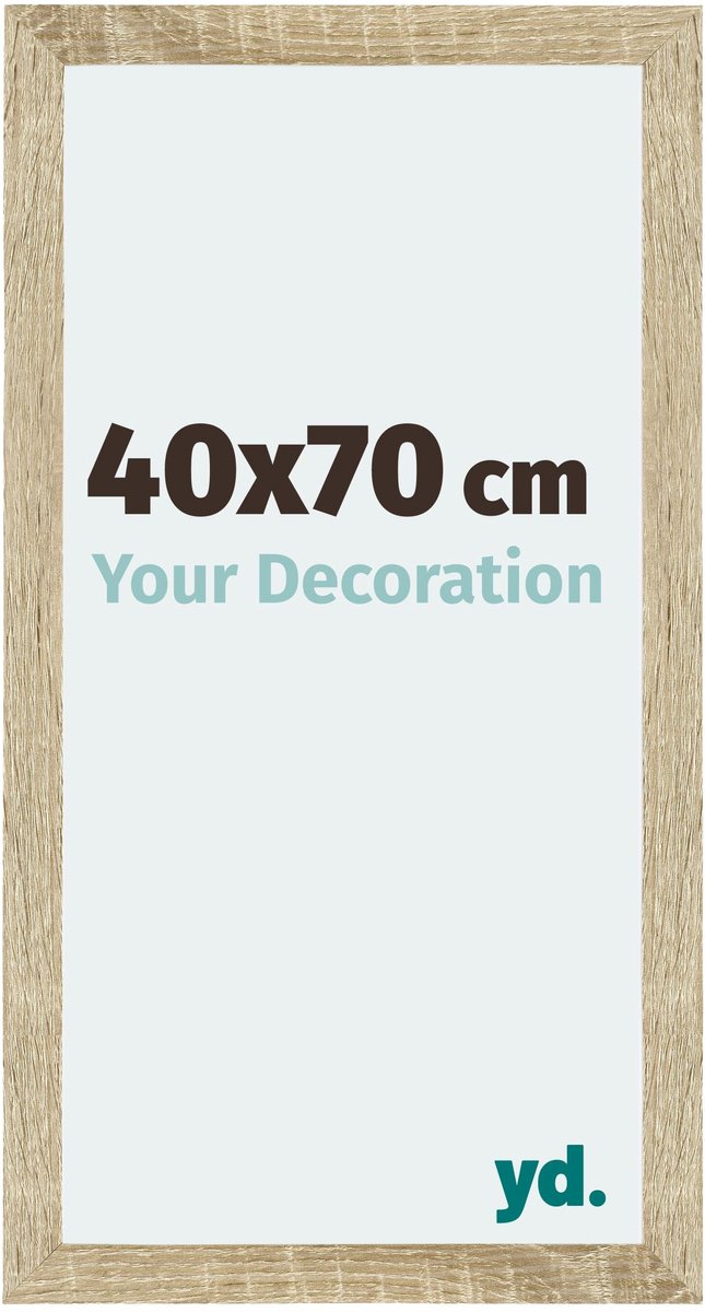 yd. Your Decoration - Fotolijst 40x70 cm - MDF - Sonoma Eiken - Mura