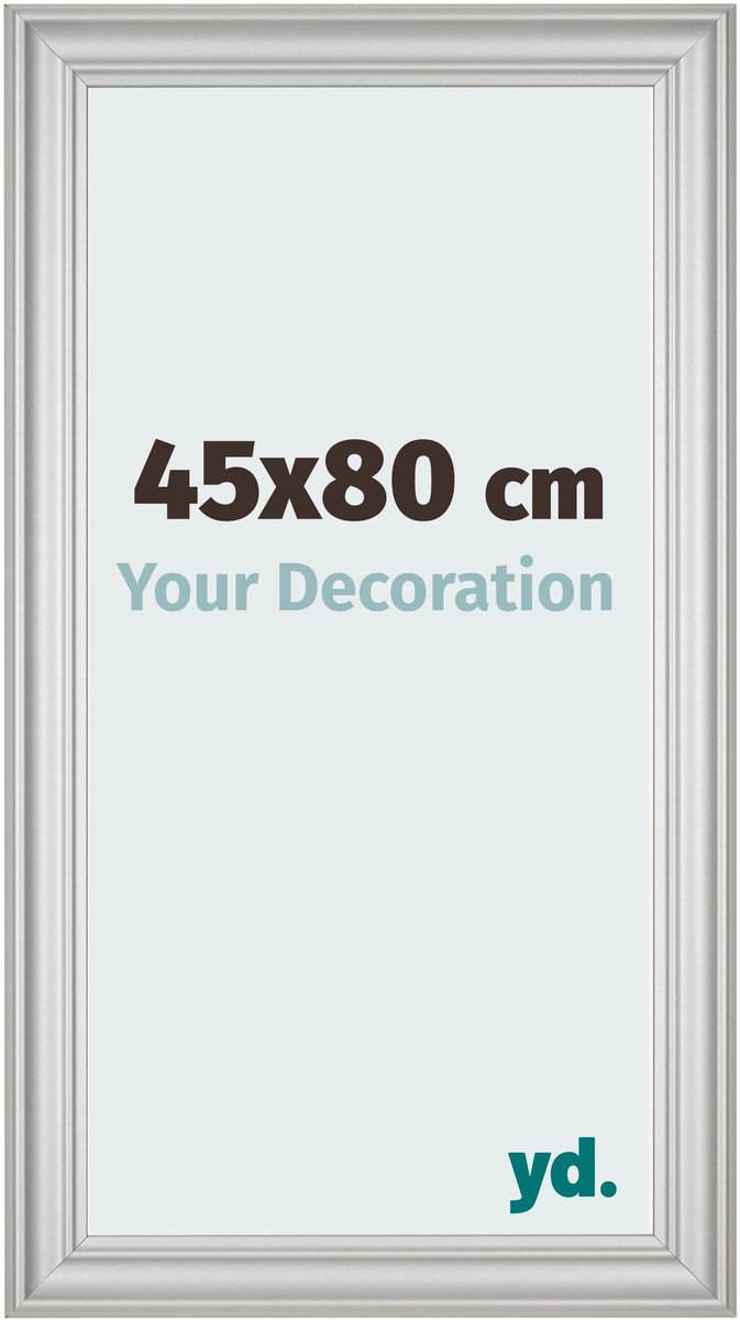 yd. Your Decoration - Fotolijst 45x80 cm - MDF - Zilver Mat - Lazio