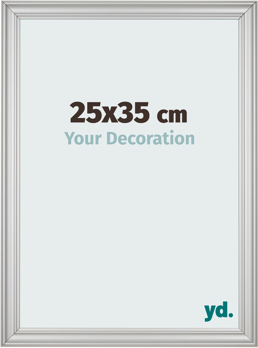 yd. Your Decoration - Fotolijst 25x35 cm - MDF - Zilver Mat - Lazio