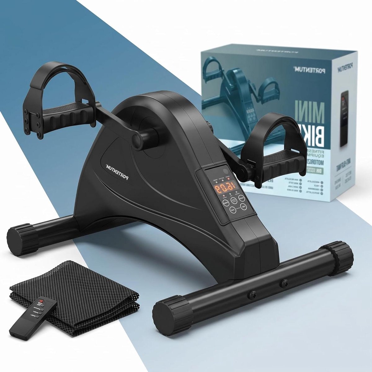 Elektrisch Pedaal - Mini Hometrainer - Actief Blijven - 12 Snelheden Instelbaar - 4 Kilogram - Zwart