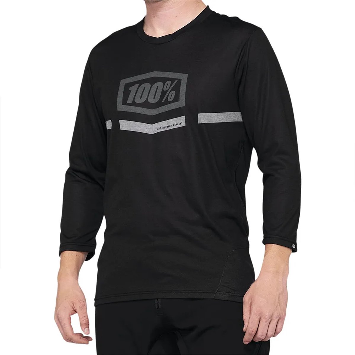 100percent Airmatic T-shirt Met 3/4 Mouw Man Zwart