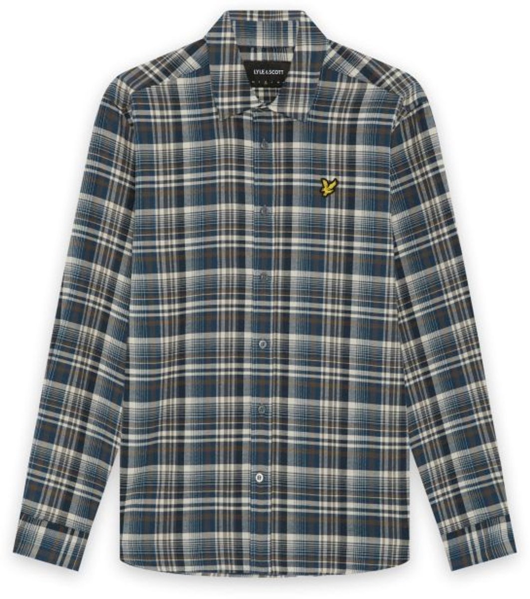 Lyle & Scott - Heren hemd - Maat L - Mannen - MARINE -