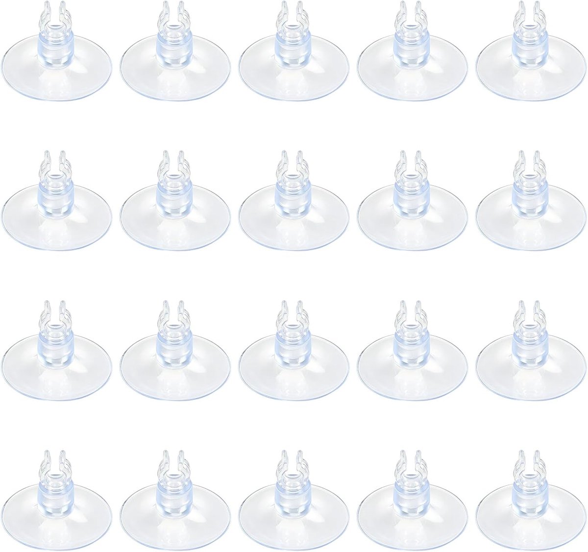 20 stuks- Zuignap voor aquarium- Aquarium zuignapclip - Zuignap Clips -Kunststof zuignappen -slanghouder voor aquarium-aquariumaccessoires- aquariumbenodigdheden-Geschikt voor verwarmingselementen, lampen en waterleidingen-5mm