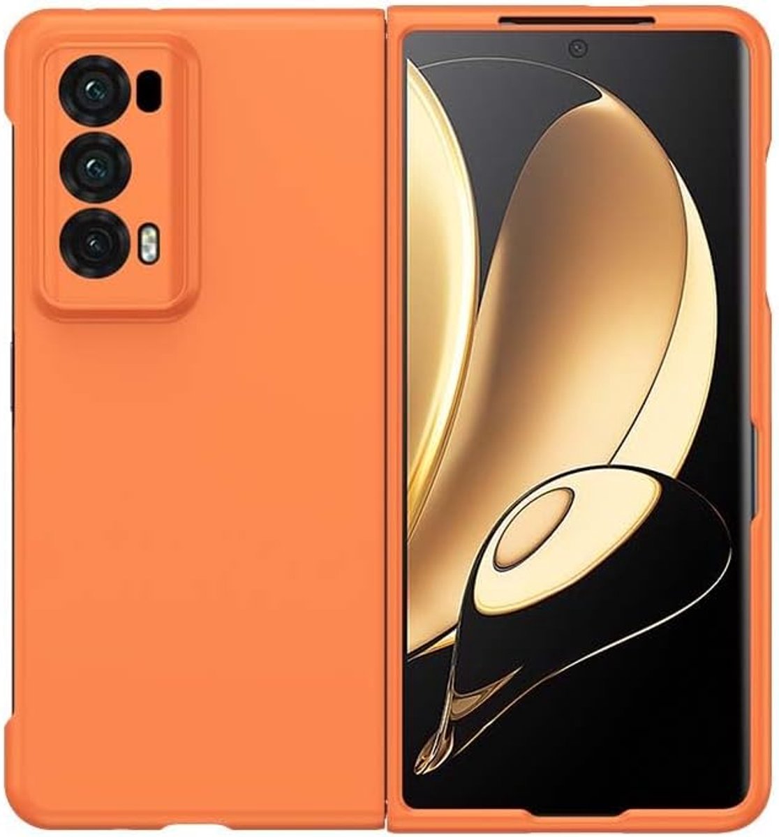 Case voor Honor Magic V2, [Anti-kras] Ultra Dunne PC Beschermhoes Geval, Hoesje voor Honor Magic V2-Oranje