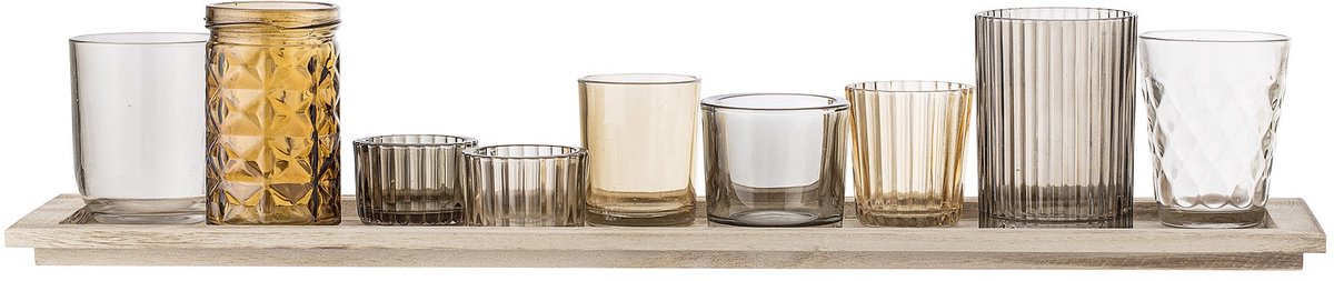 27404487 glas bruin kandelaar