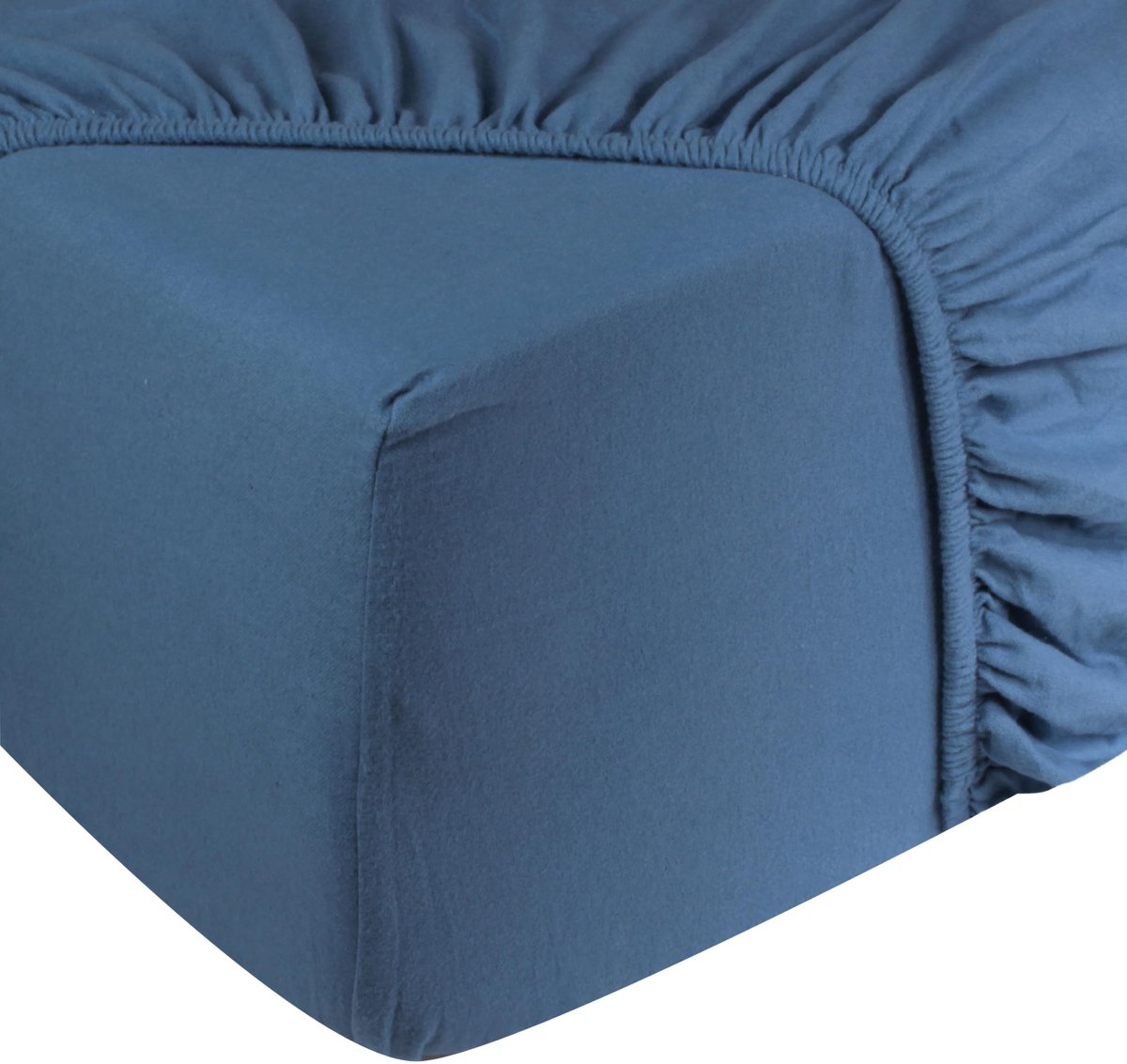 Flanel 100% Zacht Katoen - Tweepersoons 180x200 cm - Rondom Elastiek - Petrol