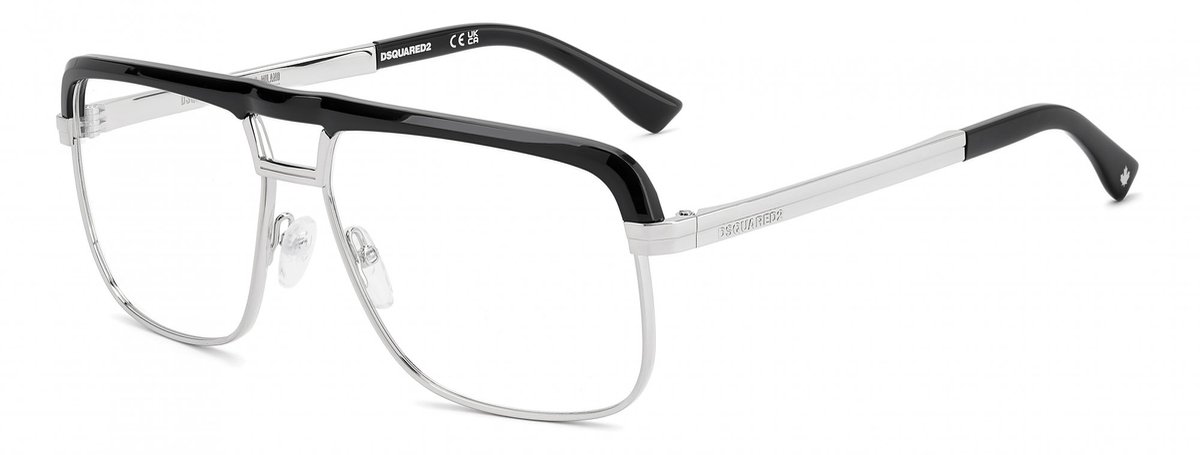 Dsquared2 D2 0215 Black silver 60/15/139.8 MAN Brilmonturen