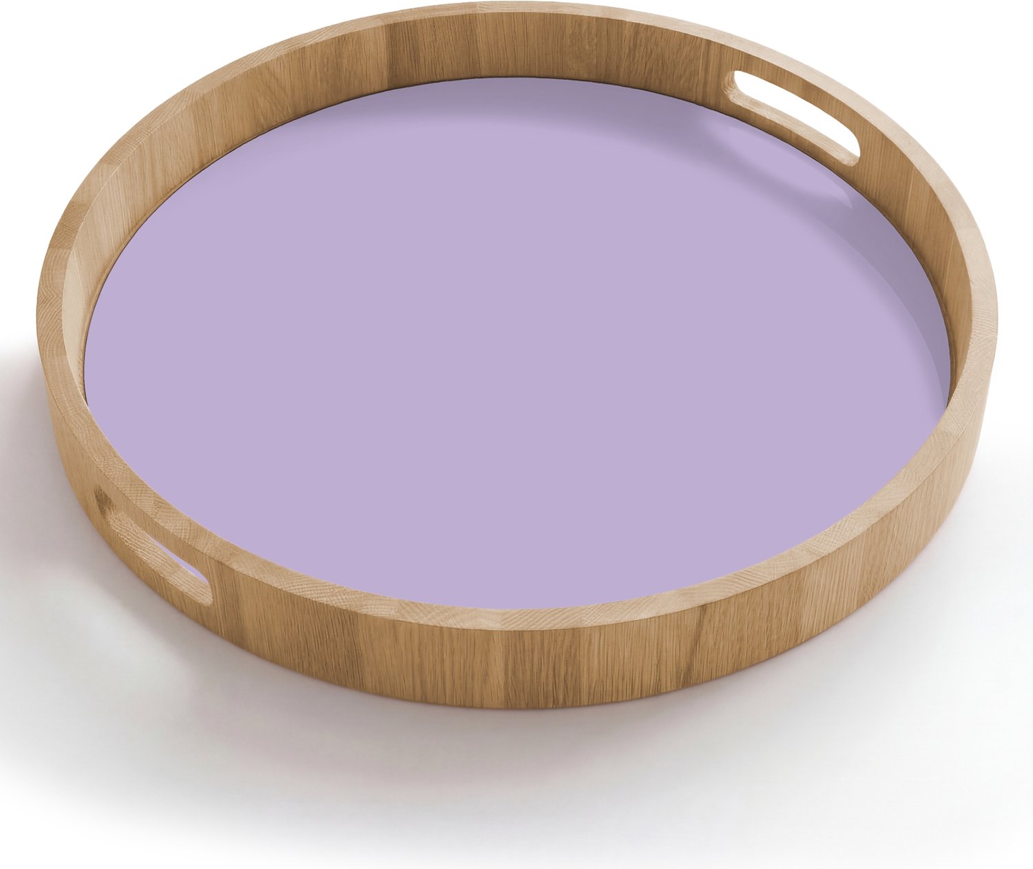Dienblad rond 50x50 cm - Schootdienblad hout - Pastel - Lilac - Paars - Borrelplank rechthoek - Plateau houten dienbladen