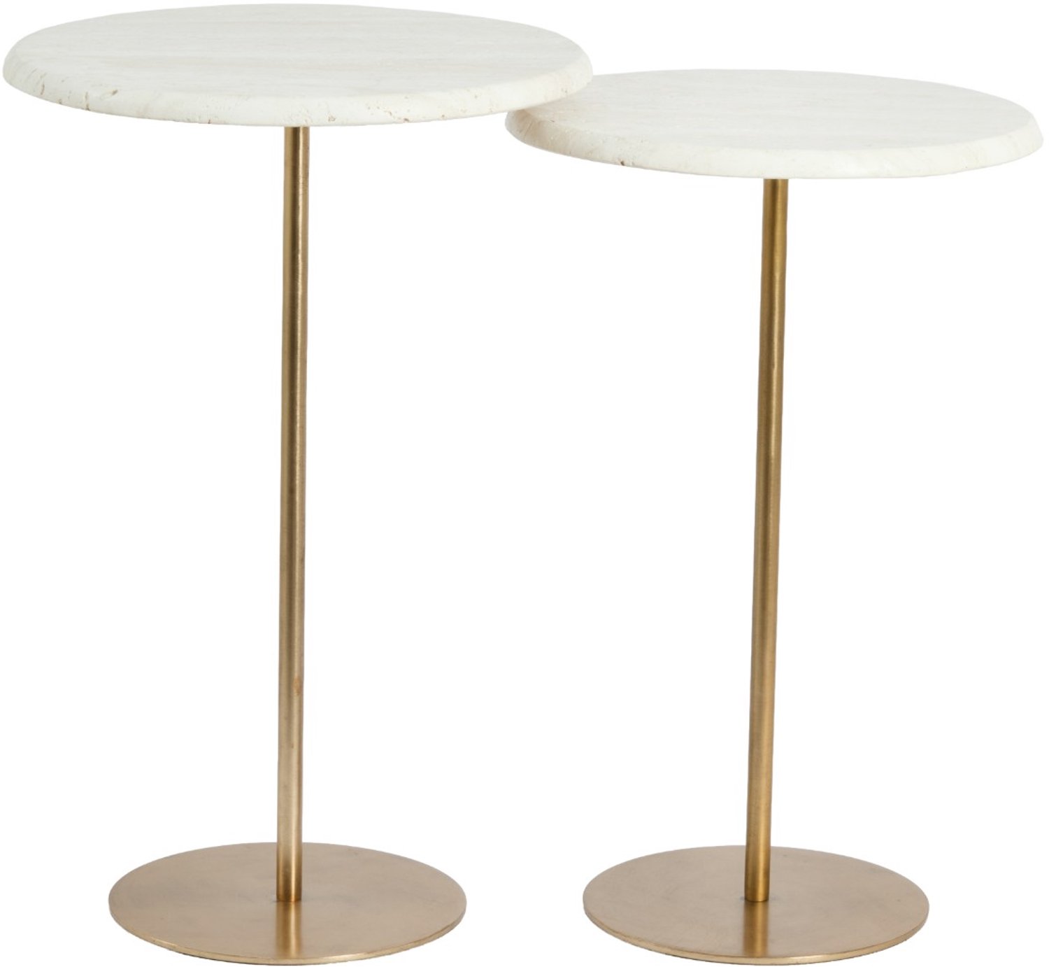 Light & Living Bijzettafel Lia - Wit - 38x38x54cm - Japandi