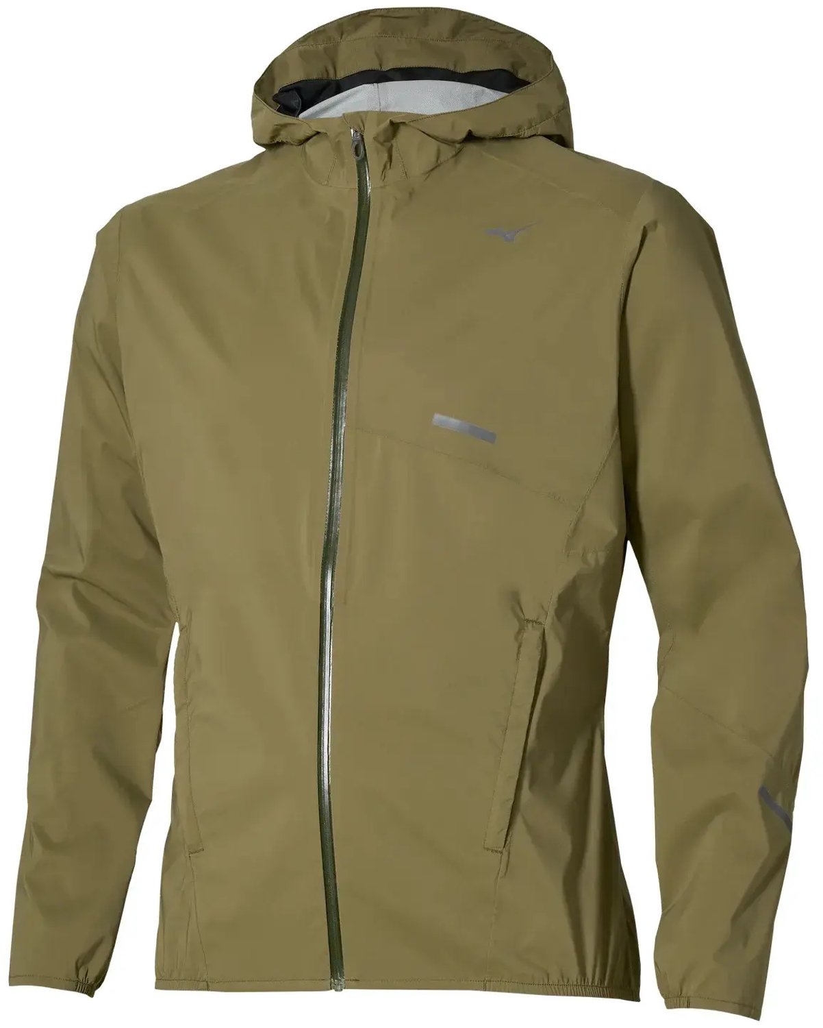 Waterdichte jas met capuchon Mizuno 20K Olijf