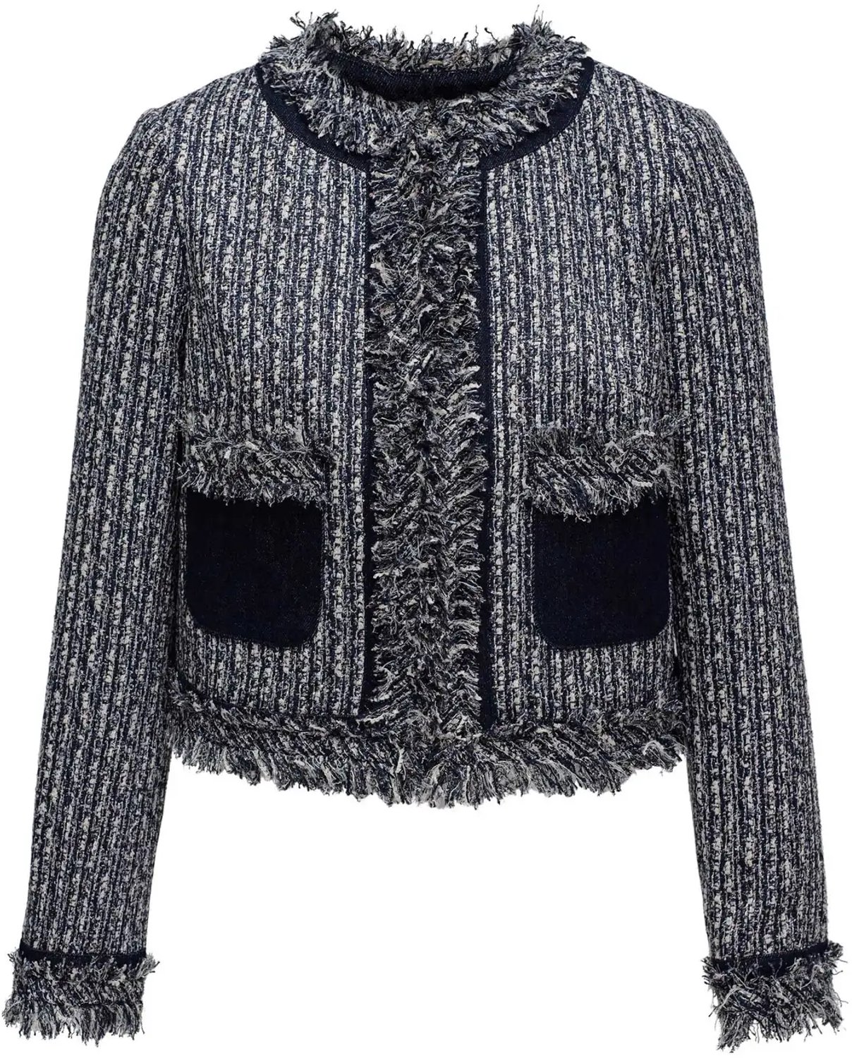 Franjejack vrouw Salsa Jeans Blauw