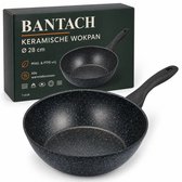 Wokpan Ø 28cm - Alle Warmtebronnen - Keramisch - Anti-Aanbak - Inductie - PTFE en PFAS vrij