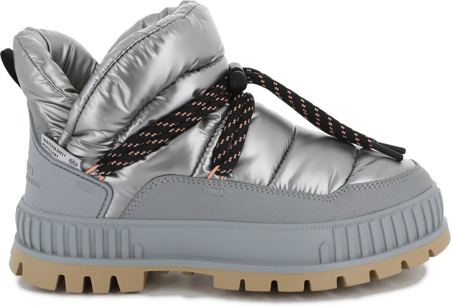 Dameslaarzen Palladium Pallashock Nyl Hiver Zilver