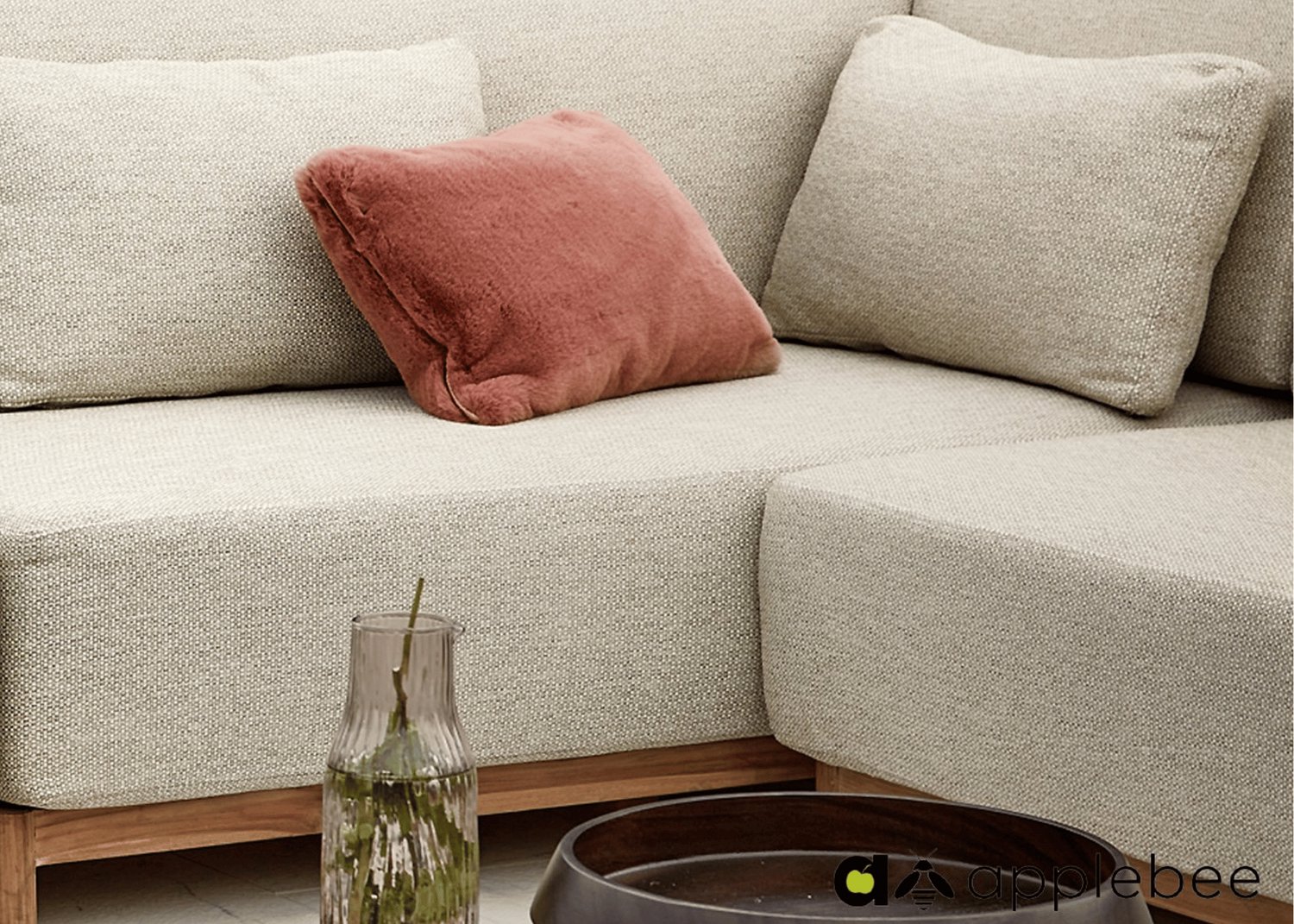 Apple Bee St. Lucia Loungeset 4-delig Links - 316 x 240 cm - Svlk Teak