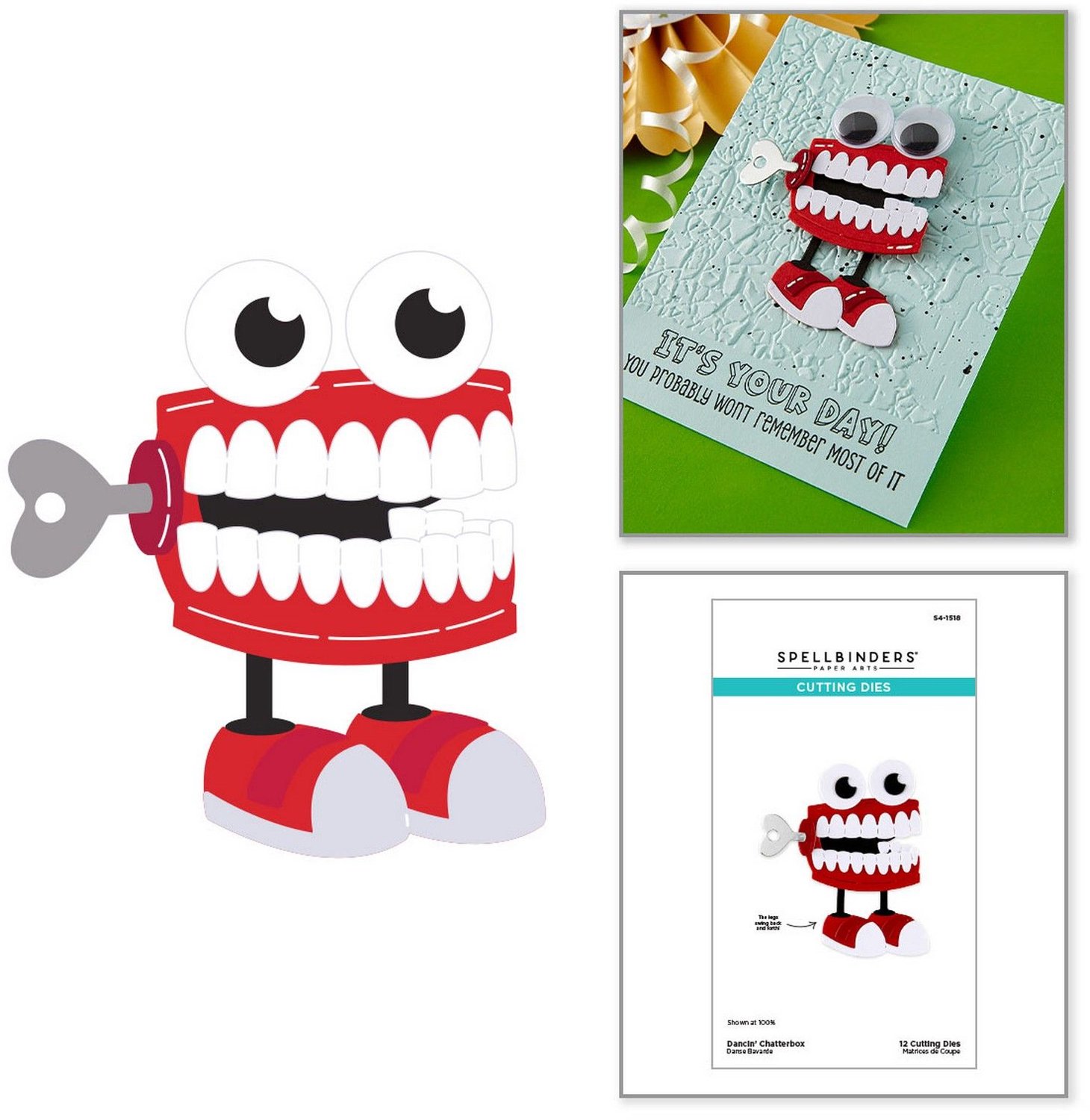 Spellbinders Snijmallen - Dancin' Chatterbox - 12 st.