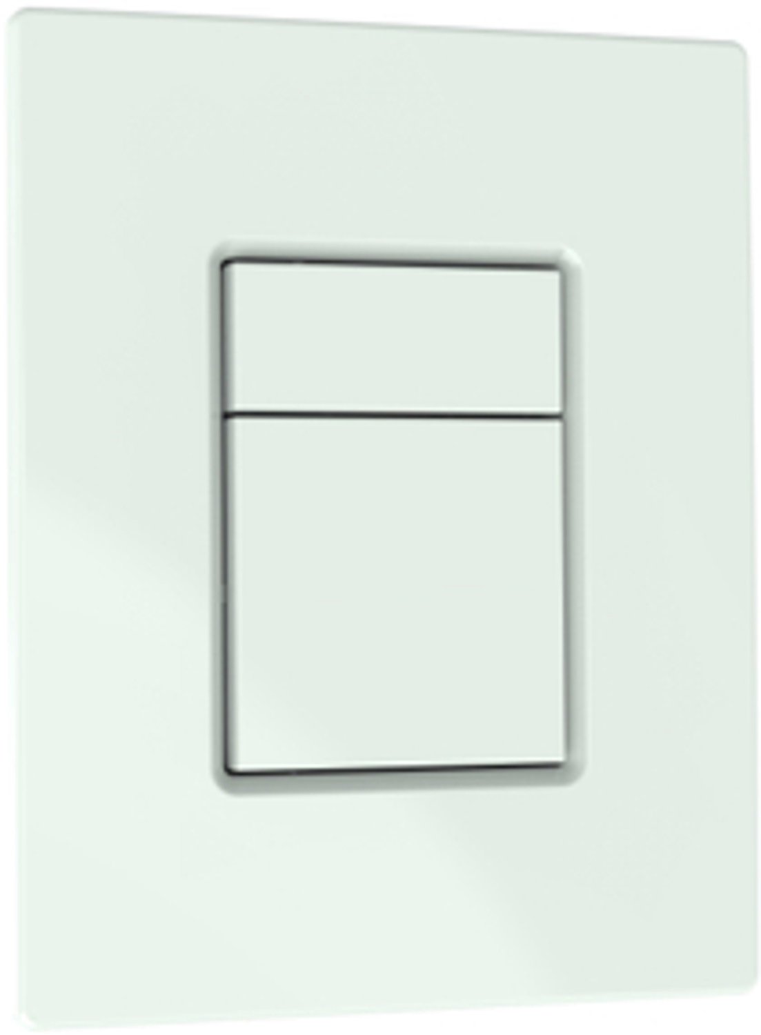 QeramiQ Push Glass Thin Bedieningspaneel - voor Grohe Skate - 2 knops - wit