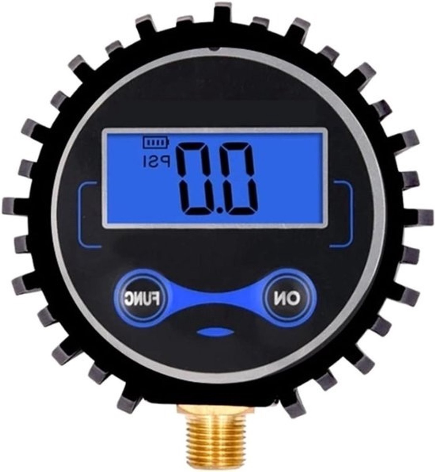 Digitale bandenspanningsmeter - Bandmeter met lcd - Bandenspanning meten - Nauwkeurige meting - 0-200psi - Zwart Blauw