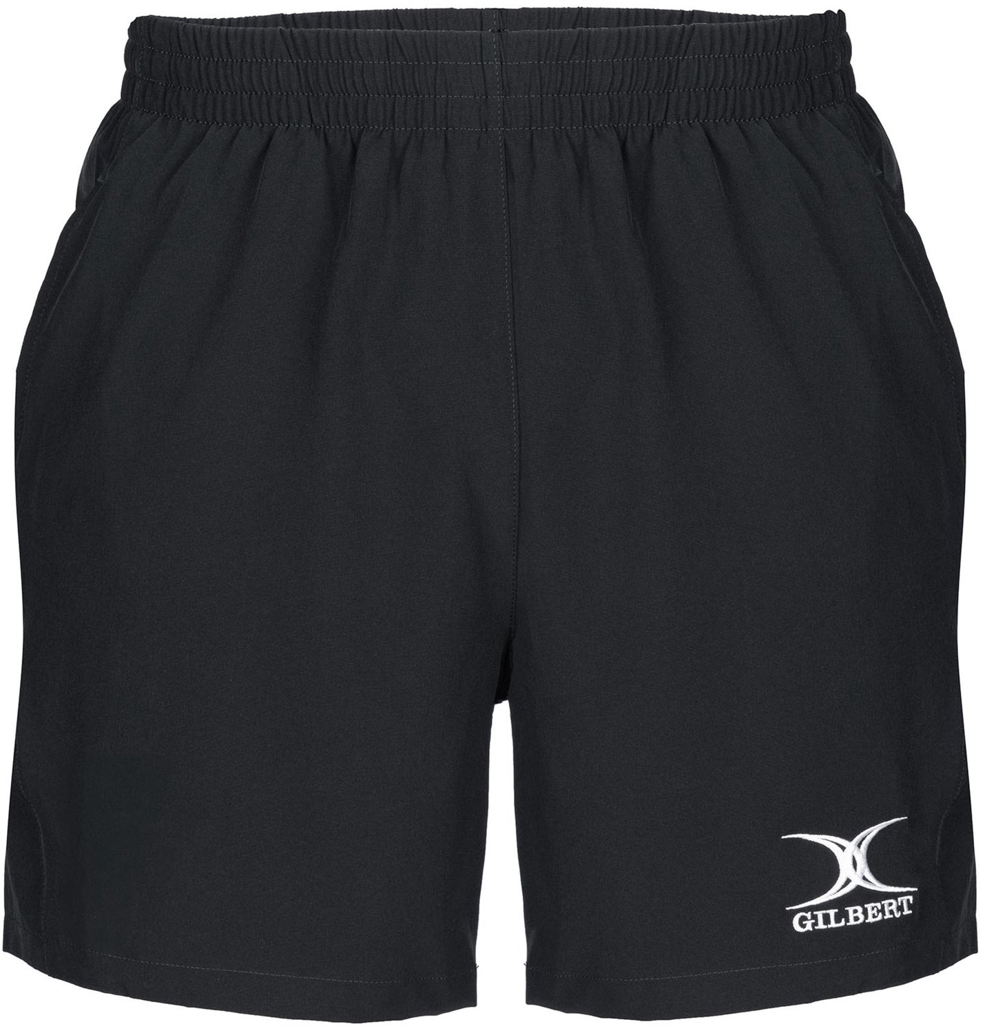 Gilbert rugby short Photon wit voor kinderen 3-4 jaar sportbroek.