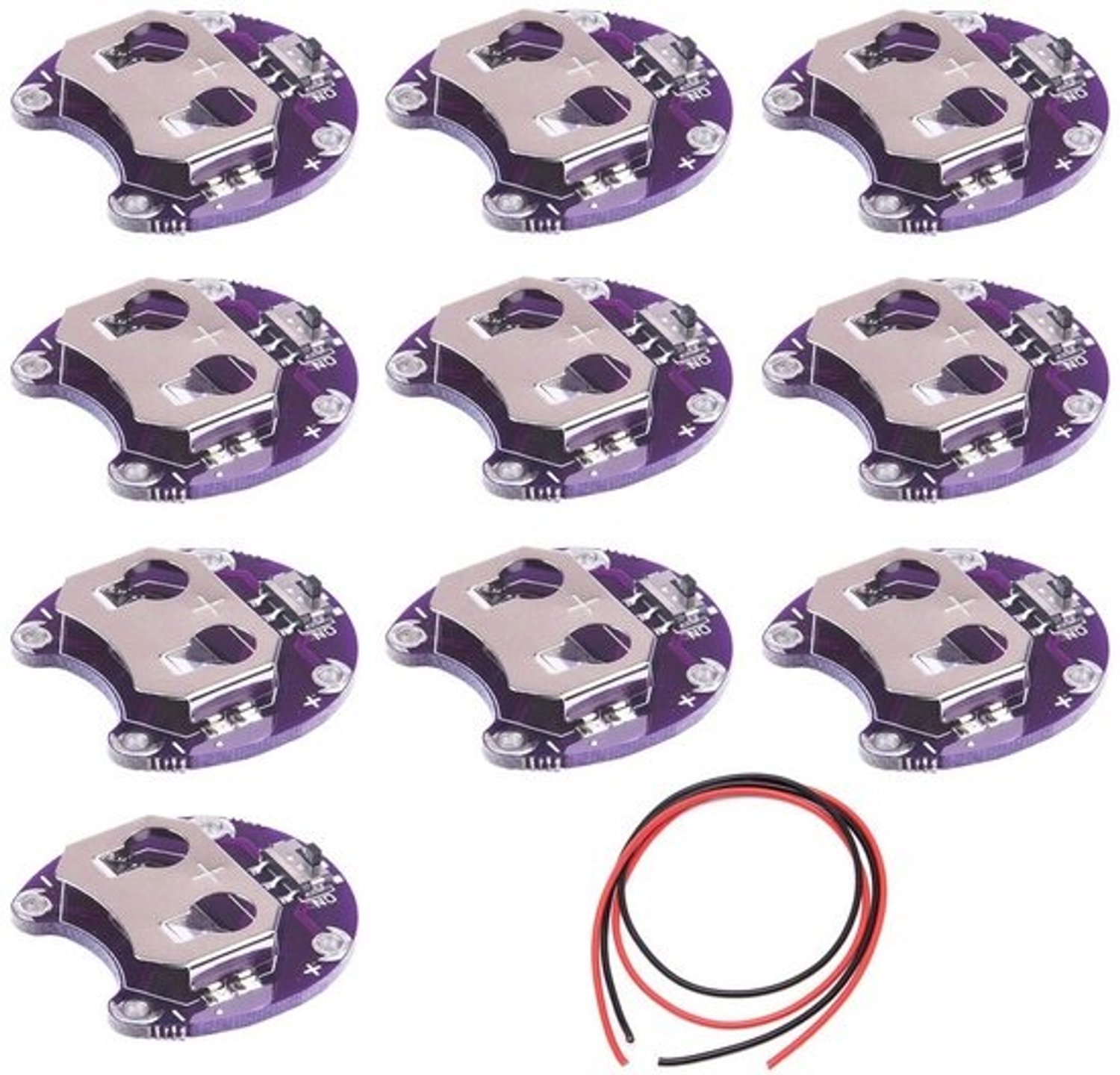 Multipack knoopcelbatterijhouders voor Arduino - CR2032-muntcelbatterijmodules