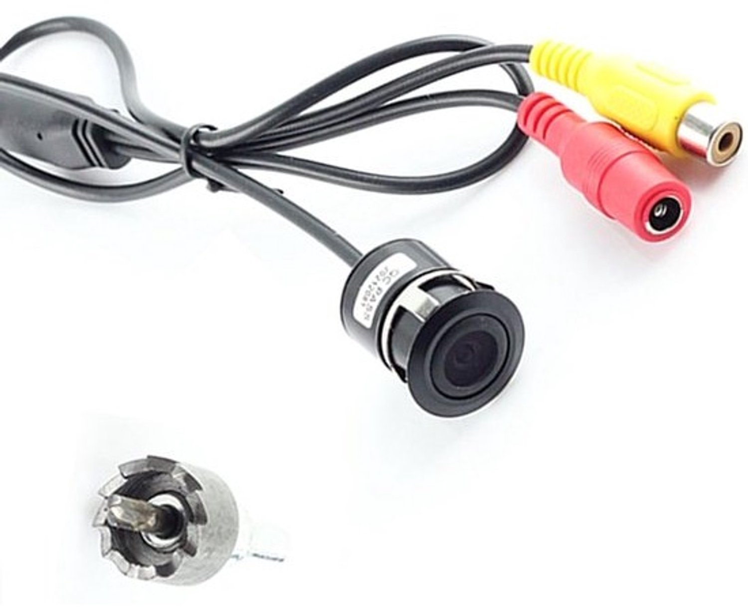 Auto-achteruitrijcamera - 18 mm bumpergatboring, universele pasvorm en rasterlijnen