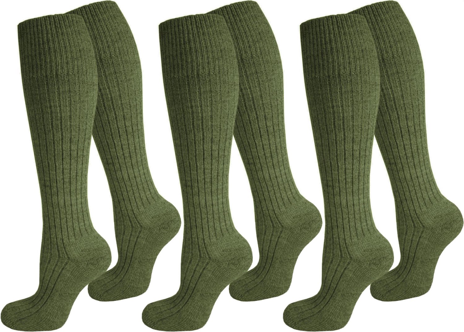 3 paar outdoor-kniekousen „ARMY“