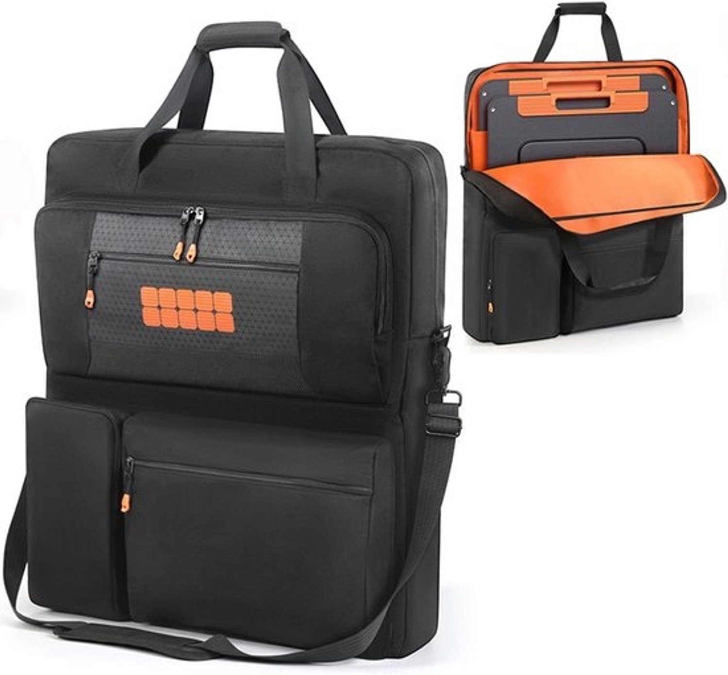 Draag- en opbergtas - voor draagbaar zonnepaneel - 100W 200W - Waterdichte reistas - met accessoirevakken