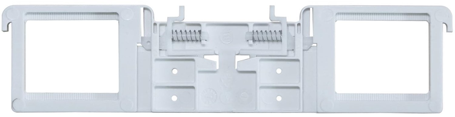 Toiletbril scharnieren set 206mm - kunststof softclose damper - complete bevestigingsset - eenvoudig te monteren - m-winkel