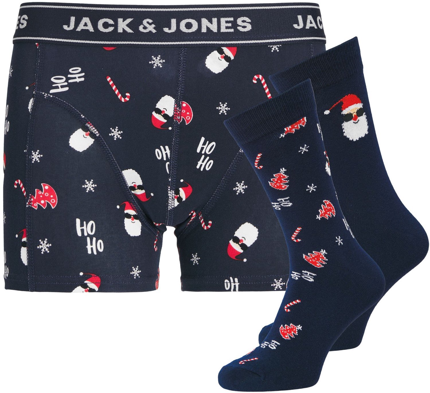 Jack & Jones Junior Cadeauset met ondergoed en sokken x-mas Cadeauset met ondergoed en sokken Boys