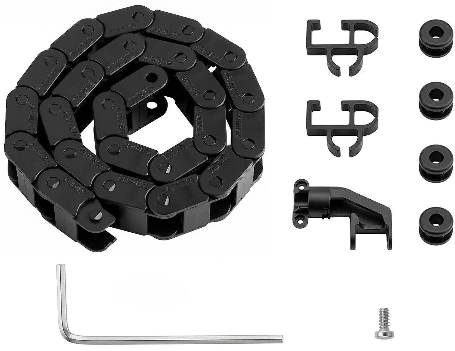 Drag Chain Kit - Bambu-Lab X2D - Beschermende kabel en PTFE buis - Precisie en aanpassing - ServiceTopper