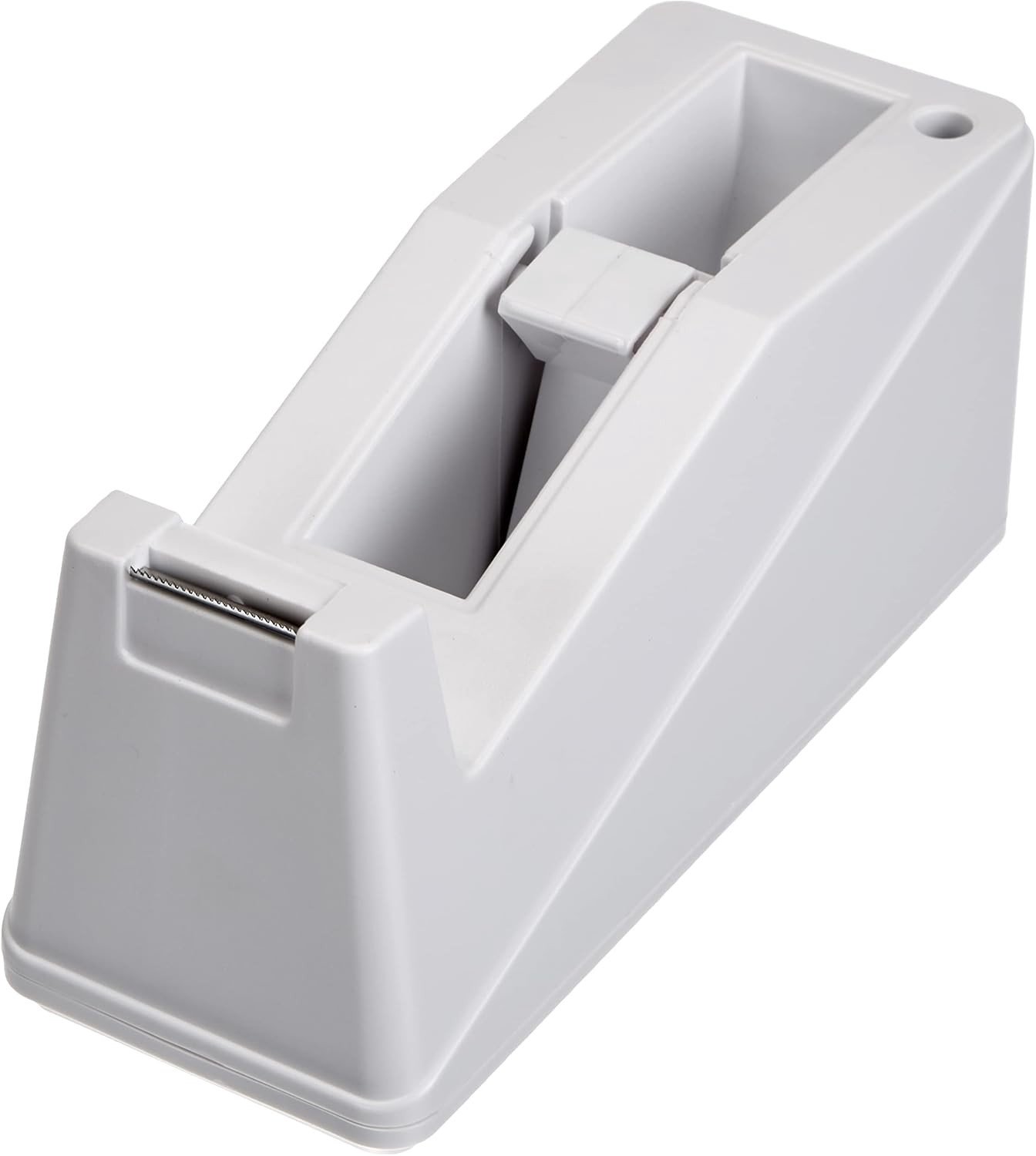 Professionele Plakbanddispenser - Wit - 19,3 x 7,2 x 9 cm - Met Antislip Onderkant en Penhouder - Voor Kantoor en Thuis