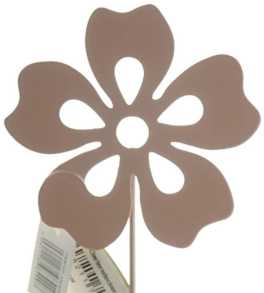 Gasper Tuinsteker Bloem Abrikoos Druppelvorm 8 x 30,5 cm Metaal
